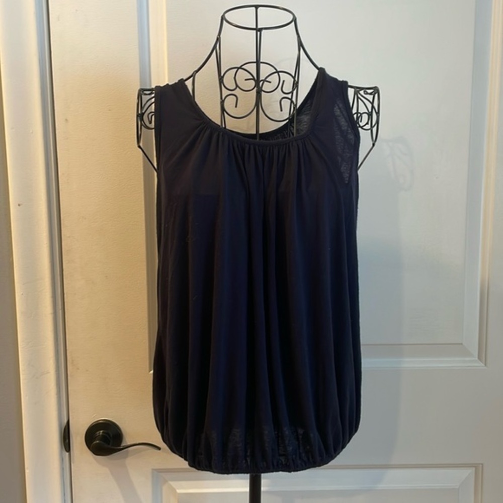 EUC navy cotton tank top